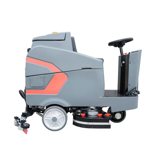 High Quality Ride on Electric Automatic Warehouse Driving Marble Cleaning Machine Carpet Brush Commercial Battery Walk Behind Industrial Floor Dryer Scrubber